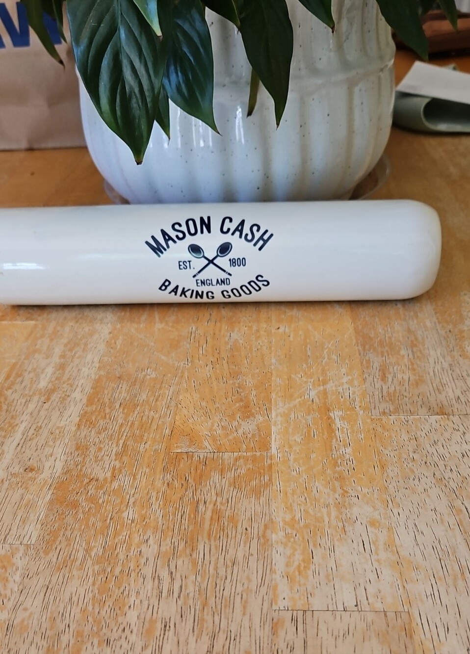 Mason Cash White Ceramic Rolling Pin - Baking Goods